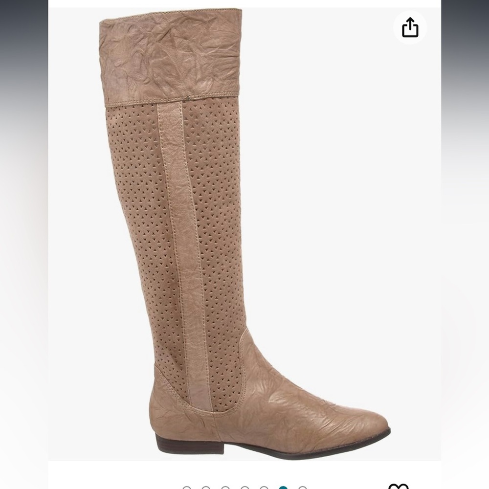 BC footwear‎ - sided leather boots, tall and textured, 8